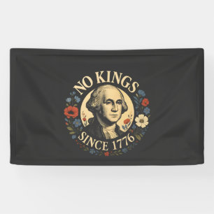 Banderoles Pas de roi depuis 1776 Protestation de la démocrat
