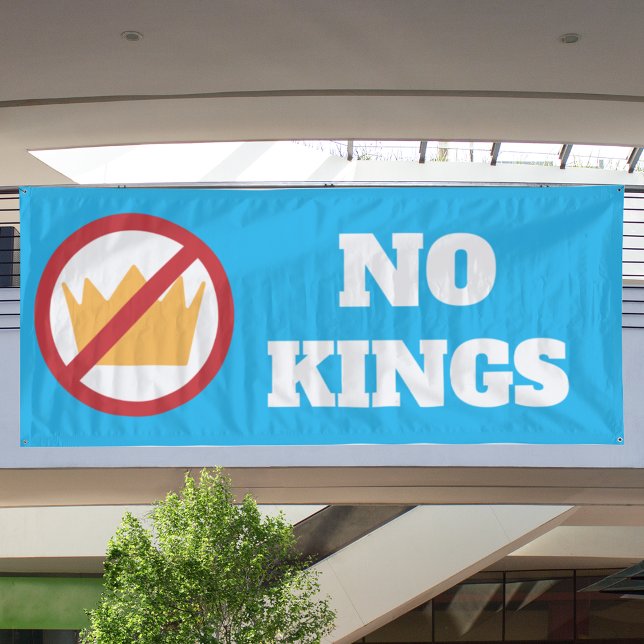 Banderoles PAS DE ROIS ! Anti-Trump Blue OD (Créateur téléchargé)