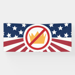 Banderoles PAS DE ROIS ! Le drapeau anti-Trump