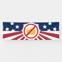 PAS DE ROIS ! Le drapeau anti-Trump