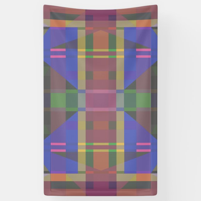 Banderoles Pastel rainbow Colorful Geometric (Vertical)