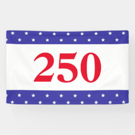 Banderoles Patriotic Red White & Blue 250 Button