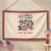 Patriotique 4 juillet Rouge Blanc Bleu 250