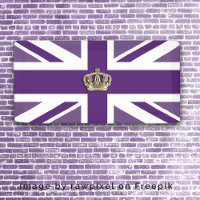 Patriotique Couronne et Union Jack