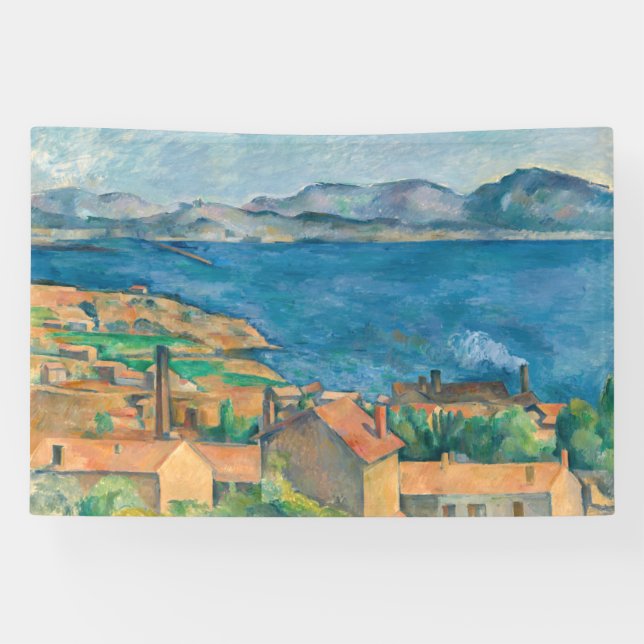 Banderoles Paul Cezanne - Baie de Marseille, vue d'Estaque (Horizontal)