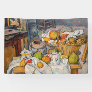 Banderoles Paul Cezanne - La vie morte avec panier