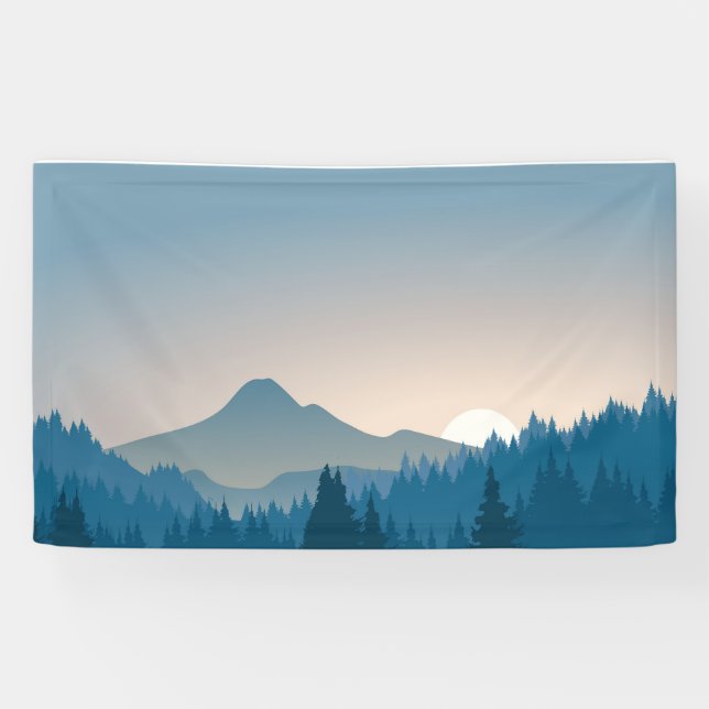 Banderoles Paysage des montagnes (Horizontal)