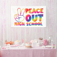 Peace Out High School Tie Dye Dernier Jour De L'Éc