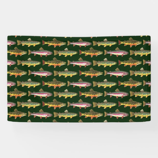 Banderoles Pêche à la truite - Pêche à la truite (Horizontal)