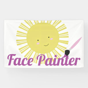 Banderoles Peintre de visages Soleil Capricieux Artiste de pe