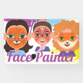 Banderoles Peintre Visage Fantaisiste Artiste de Peinture de 