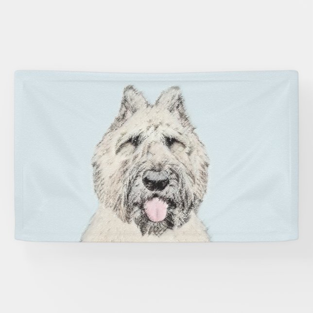 Banderoles Peinture de Bouvier des Flandres - Art original de (Horizontal)