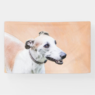 Banderoles Peinture Greyhound - Cute Original Chien Art