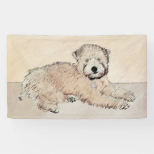 Banderoles Peinture originale de Terrier Irlandais à poil dou