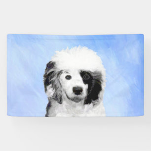 Banderoles Peinture Portugaise de Chien d'Eau - Art original 