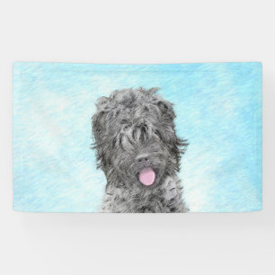 Banderoles Peinture russe Terrier noir - Chien original migno