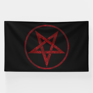 Banderoles Pentagram Red Devil