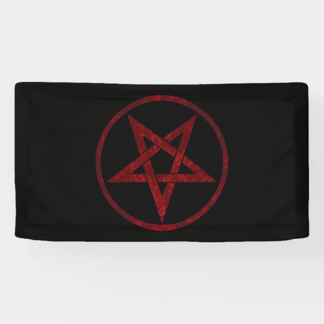 Banderoles Pentagram Red Devil (Horizontal)