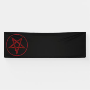 Banderoles Pentagram Red Devil