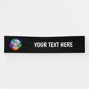 Banderoles pentagramme du Wiccan