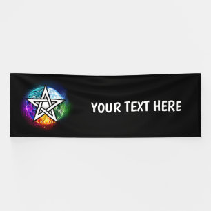 Banderoles pentagramme du Wiccan