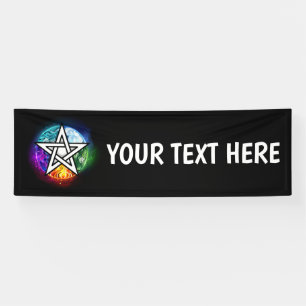 Banderoles pentagramme du Wiccan