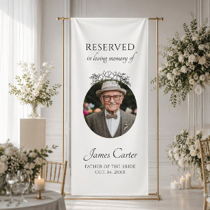 Banderoles Père de la mariée mariage à la mémoire affectueuse
