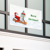 Père Noël avec Lapin Renard et Écureuil
