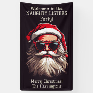 Banderoles Père Noël Grumpy Texte Personnalisé