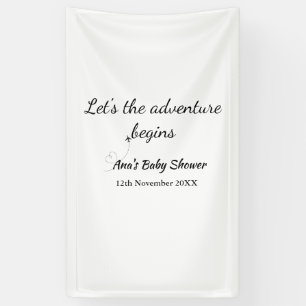 Banderoles permet à l'aventure commence baby shower ajouter n