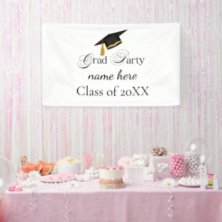 Banderoles Personalized Grad Party, Name and Year