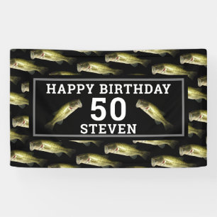 Banderoles Personnalisation de la pêche au bar du 50e annive