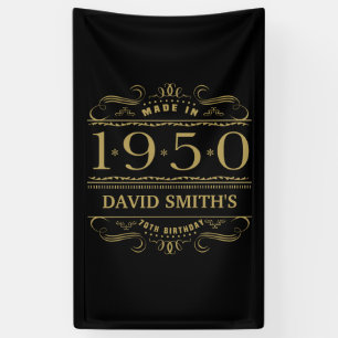 Banderoles Personnalisé 1950 70e anniversaire