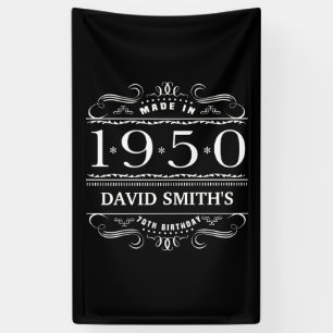 Banderoles Personnalisé 1950 70e anniversaire