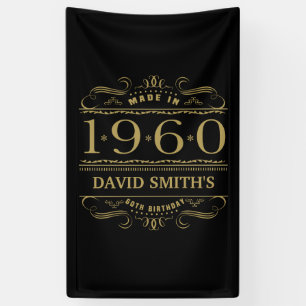 Banderoles Personnalisé 1960 60e anniversaire