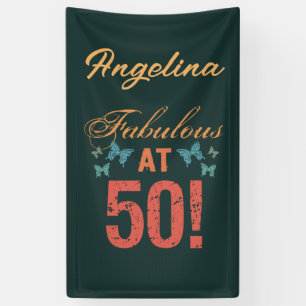 Banderoles Personnalisé 50e anniversaire Fabuleux