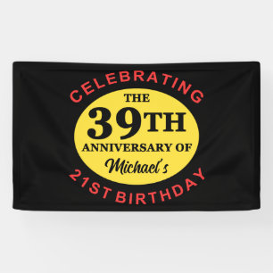 Banderoles Personnalisé 60e Humour d'anniversaire