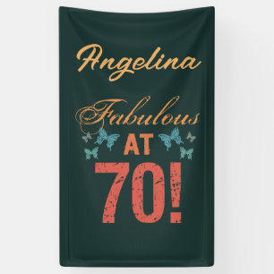 Banderoles Personnalisé 70e anniversaire Fabuleux