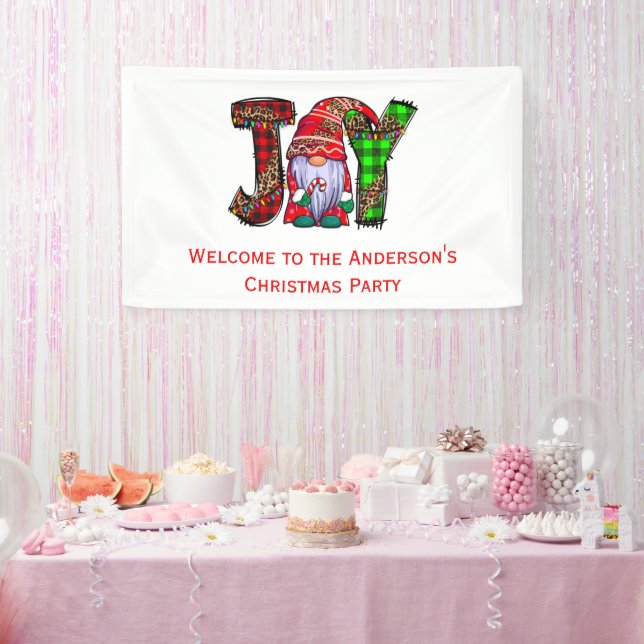 Banderoles Personnalisé Joy Gnomes Joyeux Noël (Fête)