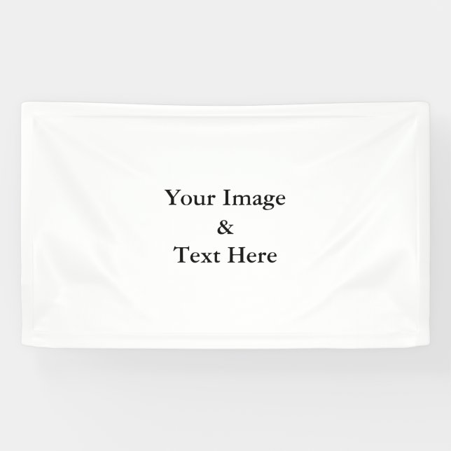 Banderoles Personnalisé Personnalisé Votre Propre Photo & Tex (Horizontal)