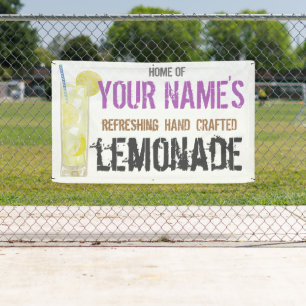 Banderoles Personnalisée à la citronnelle