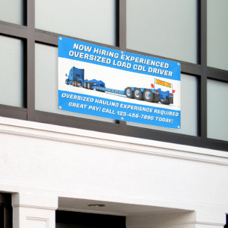 Banderoles Personnaliser Embauche en cours Conducteur de CDL
