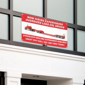 Banderoles Personnaliser Embauche maintenant Chauffeur de CDL