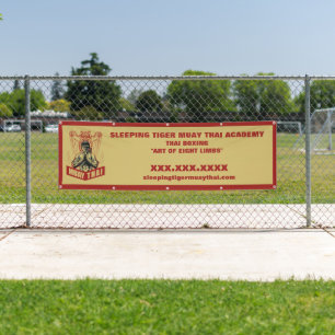 Banderoles Personnaliser Grande École de Muay Thai Arts Marti