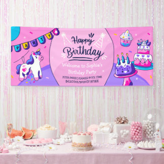 Banderoles Personnaliser Hispanique Fête d'Anniversaire Fête