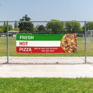 Banderoles Personnaliser la boutique de pizza Drapeau italien