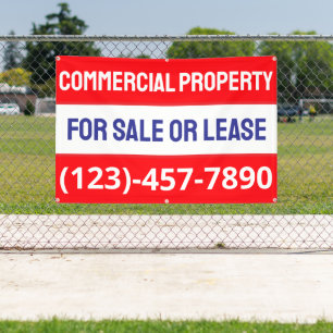 Banderoles Personnaliser la propriété commerciale à vendre ou