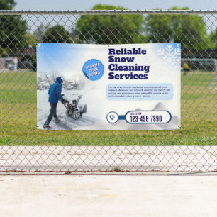 Banderoles Personnaliser la publicité du service de déneigeme