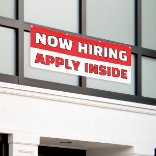 Banderoles Personnaliser l'annonce d'offre d'emploi générique