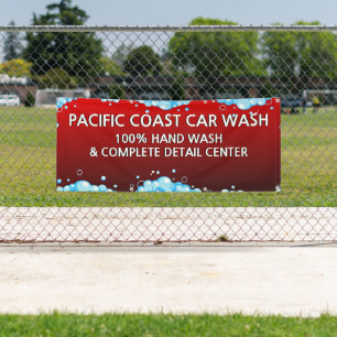 Banderoles Personnaliser l'entreprise de lavage de voiture ro